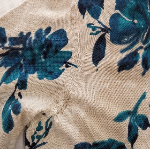 Croft & Barrow EUC Floral Lightweight Cardigan Sz 1X - Picture 4 of 9